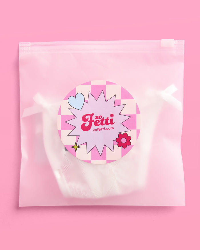 Wifey Lace Thong - embroidered thong