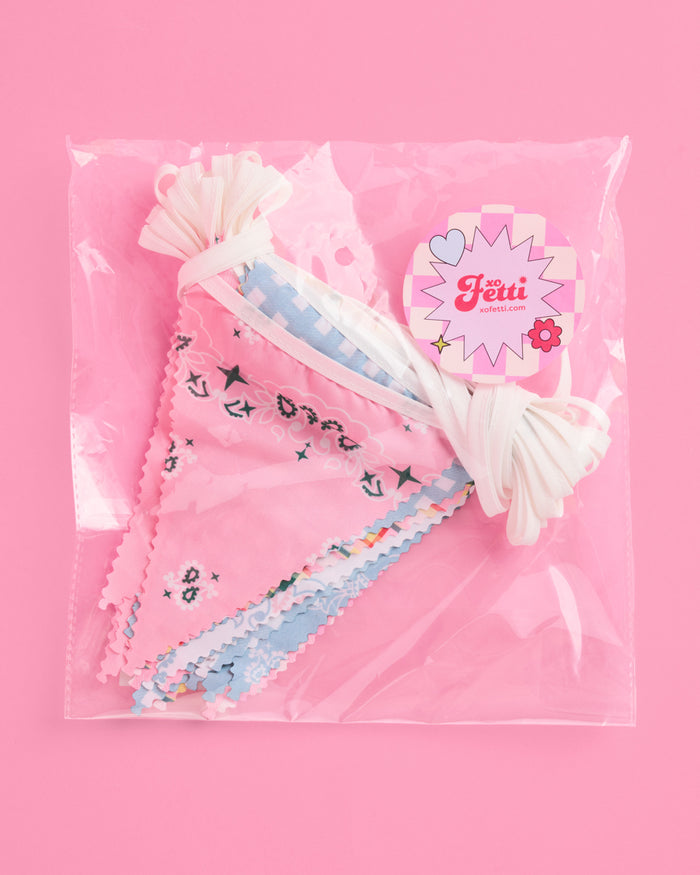 Camp Bunting Banner - gingham garland