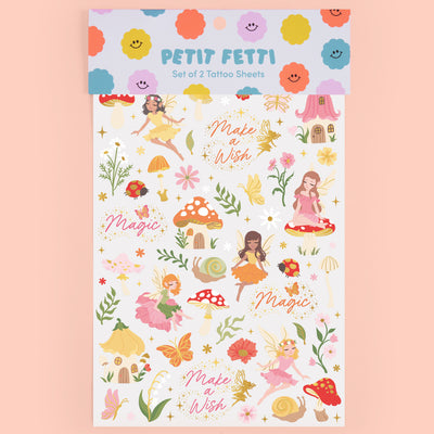 Woodland Fairy Tats - 84 foil temporary tattoos