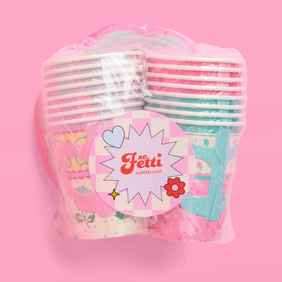 Tea Party Cups + Saucers - 32 pc drinkware set