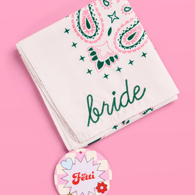 Camp Bride Bandana - embroidered bandana