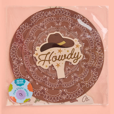 Western Cupcake Tower - 6 cardboard pieces