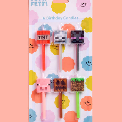 Pixel Candles - set of 6