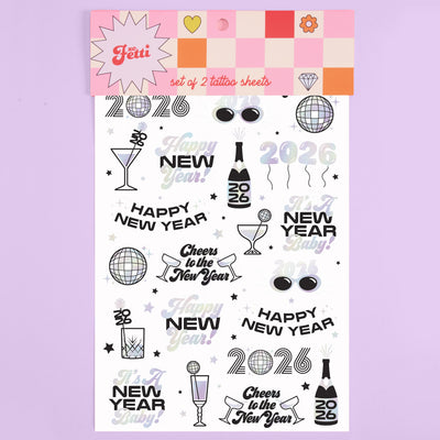 NYE 🪩Tats - 40 foil temporary tattoos