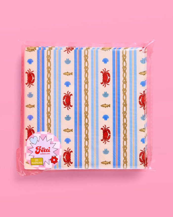 Nautical Napkin Set - 25 paper napkins