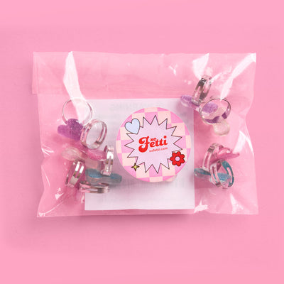 Naughty Glitter Ring Set - 10 glitter penis rings