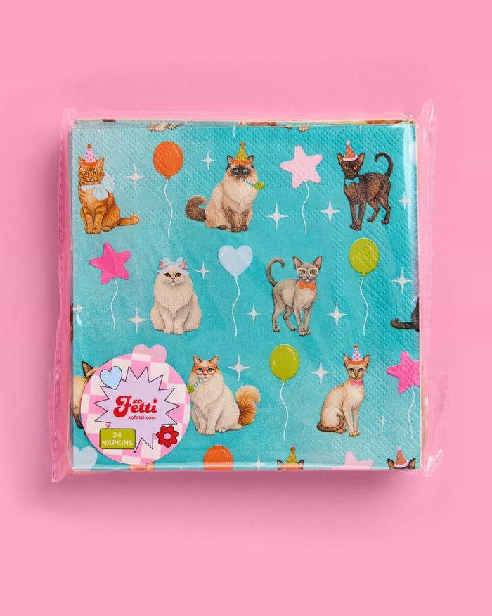 Cat Napkins - 24 paper napkins
