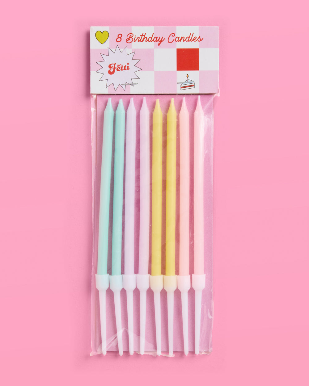 Skinny Party Candles - 5" pastel candles