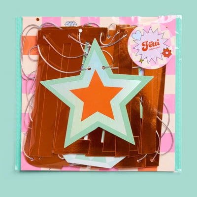 Life Of A Bride Banner - orange foil banner