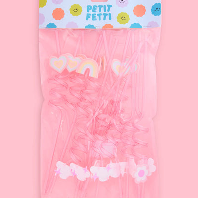 Rainbow Straws - 16 reusable straws