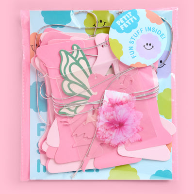 Garden Fairy Banner - 3D paper banner