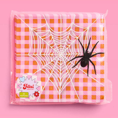 Pink Halloween Napkins - 25 cocktail napkins