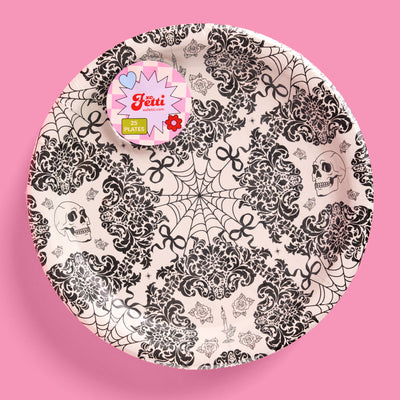 Romantic Horror Plates - 25 paper plates