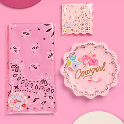 Cowgirl Trio - tablecloth, napkins, + plates