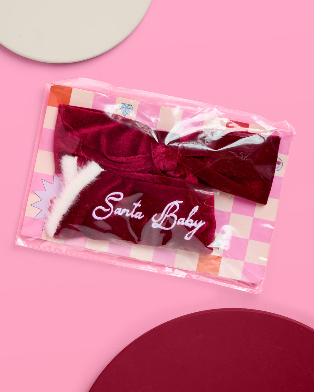 Santa Baby Bow - red velvet bow