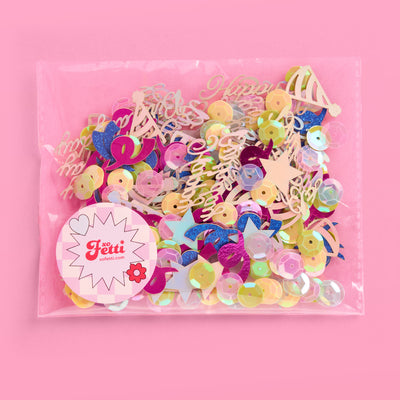 Rainbow Birthday Confetti - 200 pc foil confetti