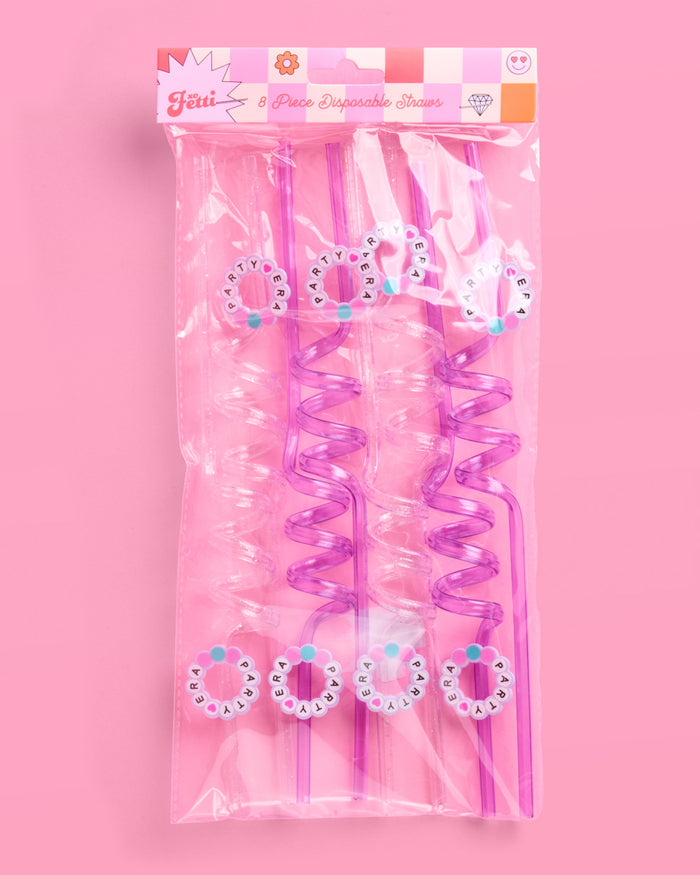 Party Era Straws - 12 reusable straws