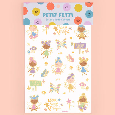 Woodland Fairy Tats - 84 foil temporary tattoos