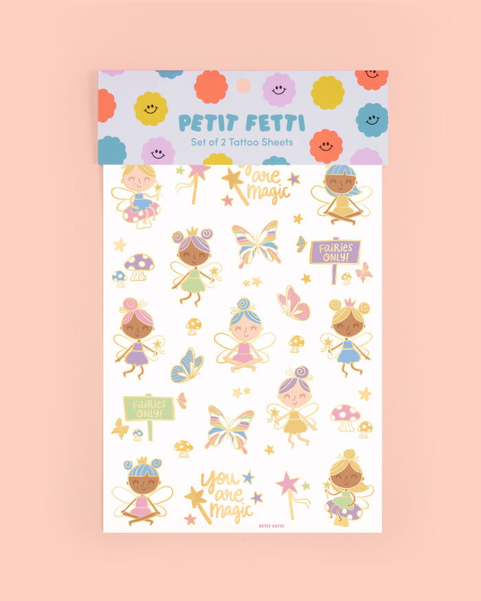 Woodland Fairy Tats - 84 foil temporary tattoos