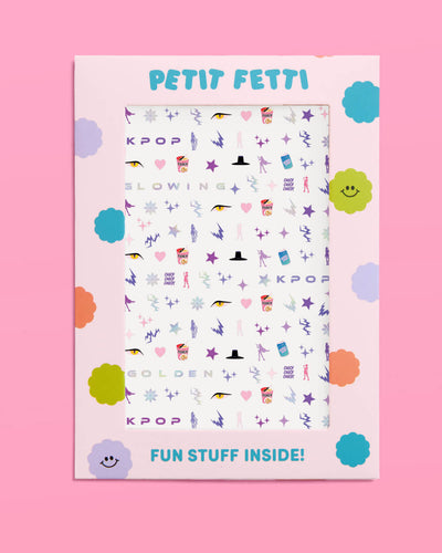 Kpop Nail Stickers - 4 sheet set