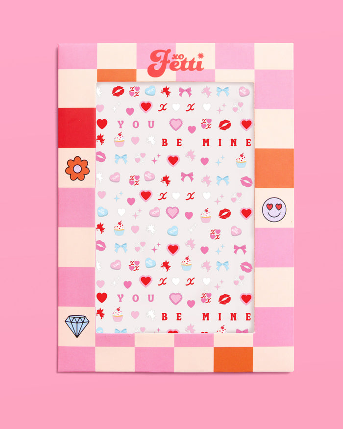 Be Mine Nail Stickers - 164 stickers