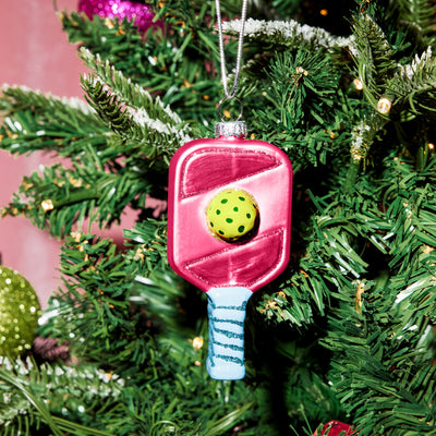 Pickleball Ornament - glass ornament
