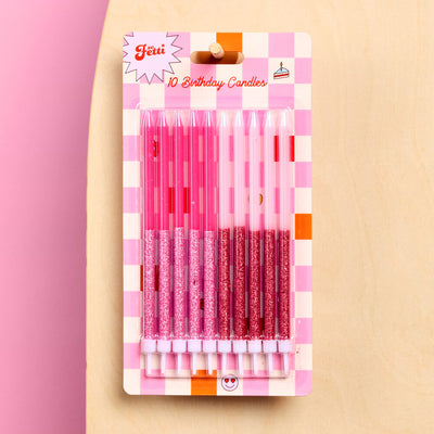 Glitter Bday Candle Bundle - 60 candles