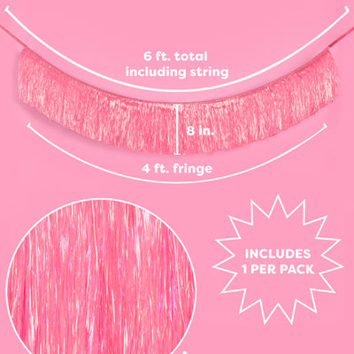 That's Hot Fringe - pink foil banner