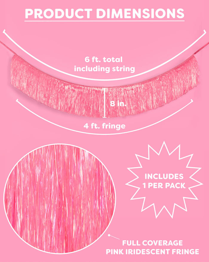 That's Hot Fringe - pink foil banner