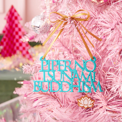 Piper No! Ornament - aqua ornament