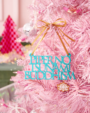 Piper No! Ornament - aqua ornament