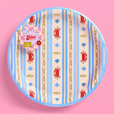 Nautical Plates - 24 paper plates