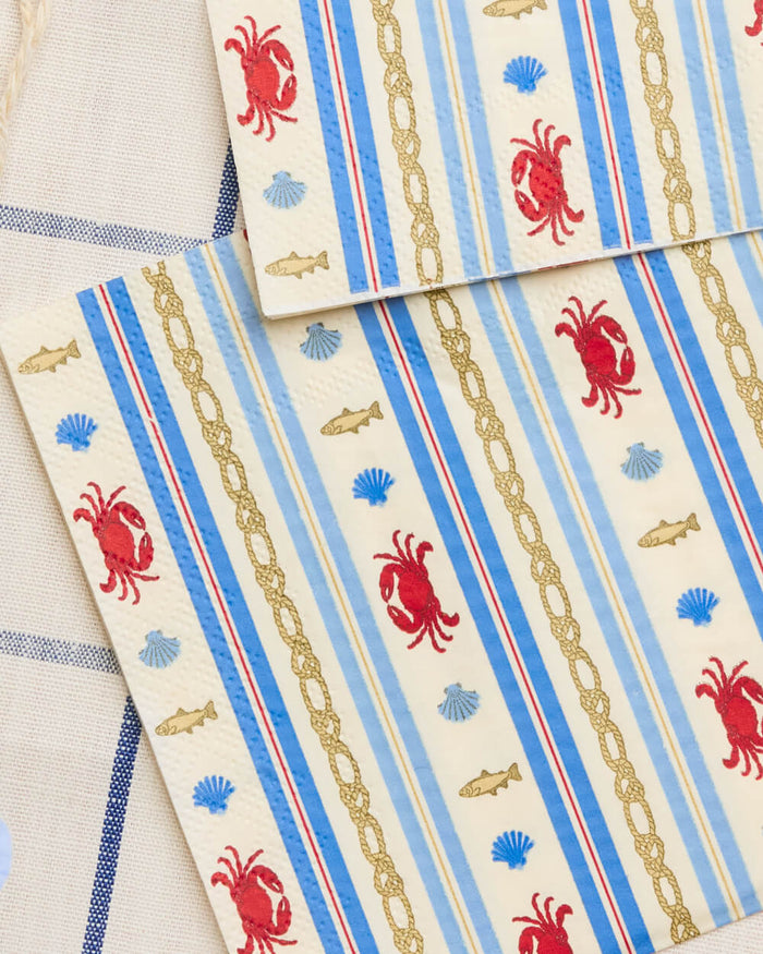 Nautical Napkin Set - 25 paper napkins