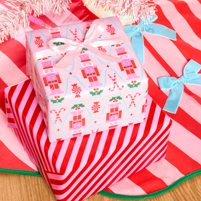 Nutcracker Wrapping Paper - 12 sheets + 16 tags