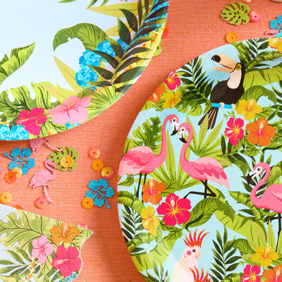 Tropical Plates - 24 paper plates