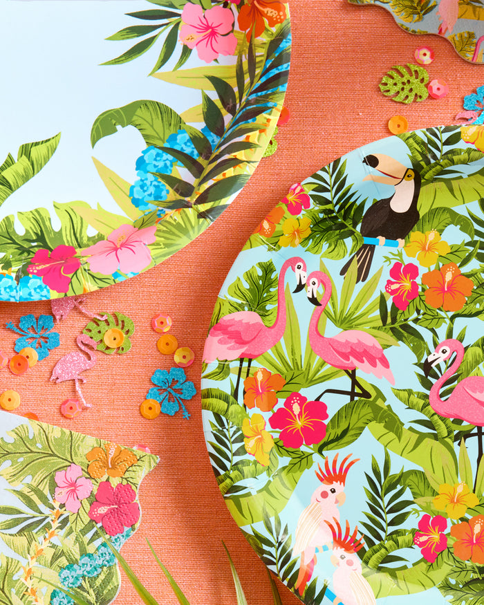 Tropical Plates - 24 paper plates
