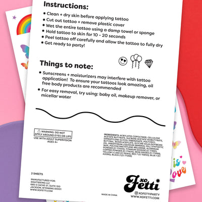 Pride Tats - 54 temporary tattoos