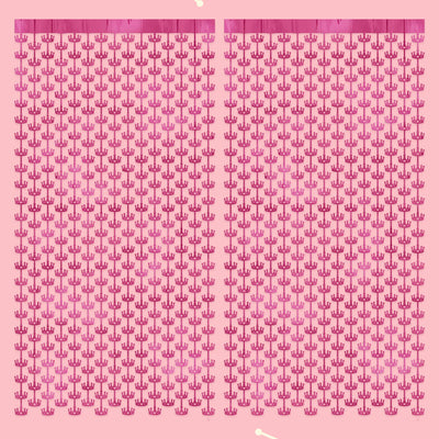 Princess Curtain - pink foil curtain