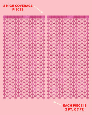 Princess Curtain - pink foil curtain