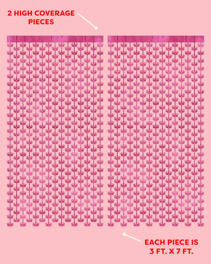 Princess Curtain - pink foil curtain