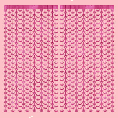 Princess Curtain - pink foil curtain