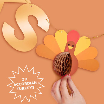 It's Giving Thanks Banner - 3D paper banner