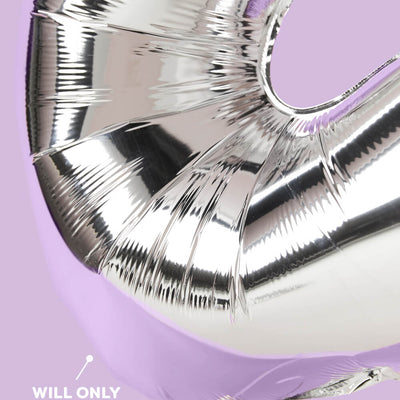 NYE 🪩 Balloons - 40" silver foil balloons