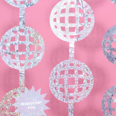 It's Disco, Baby! Curtain - iridescent foil curtain