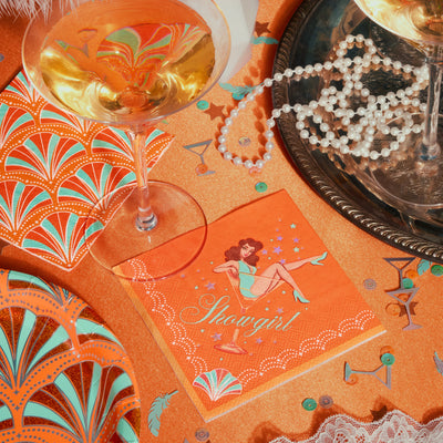 Showgirl Napkins - 24 cocktail napkins