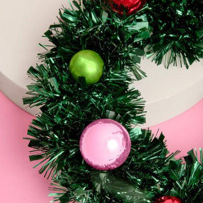 Pinkmas Wreath - iridescent mini wreath