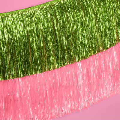 Emerald City Pack - pink + green fringe banners