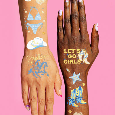 Coastal Cowgirl Tats - 54 temporary tattoos