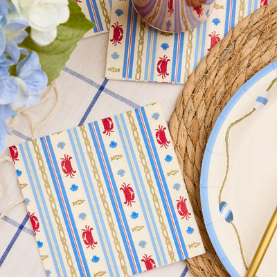 Nautical Napkin Set - 25 paper napkins