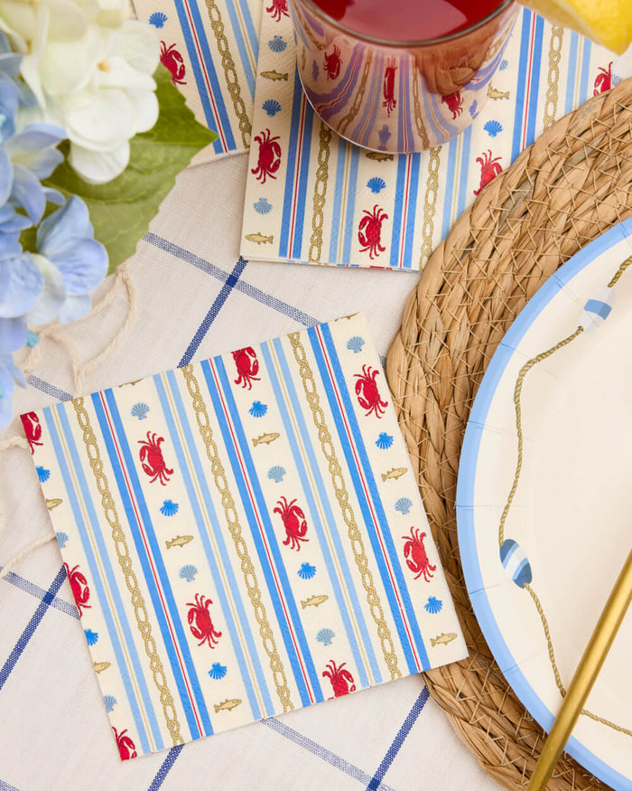 Nautical Napkin Set - 25 paper napkins